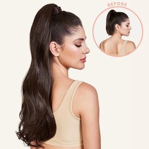 Clip-in ponytail extensions